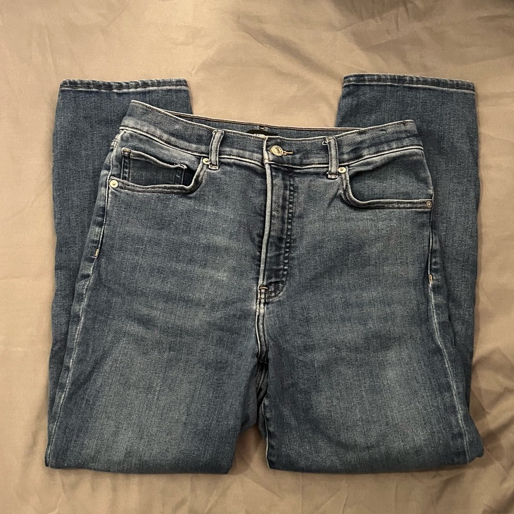 Express High Rise Mom Jeans